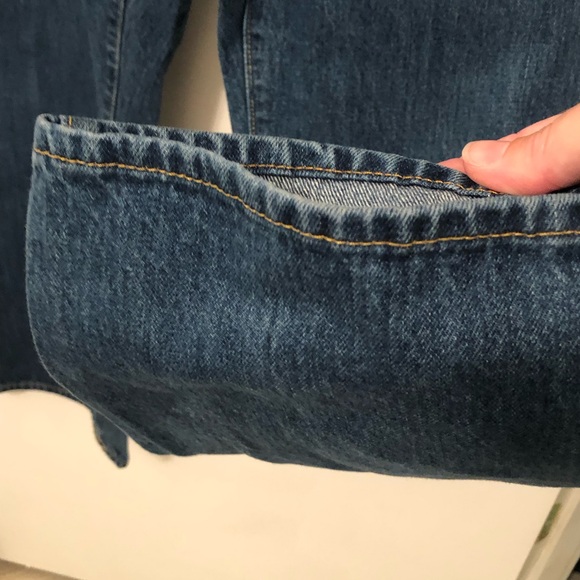 28. Lands End, Dark Wash, Denim, Straight Leg - Picture 8 of 13